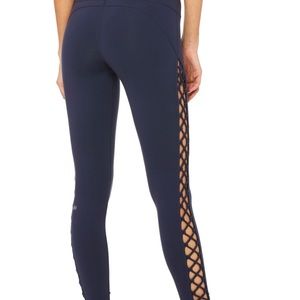ALO Navy Interlace Leggings